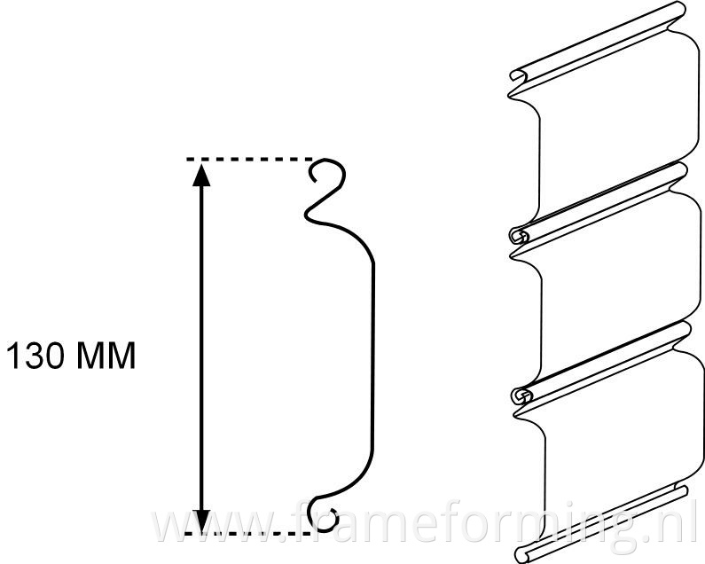 shutter door drawing profile 